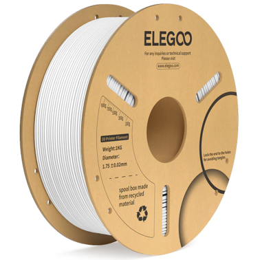 Elegoo PLA+ White 1,75 mm / 1000 g Paper Spool