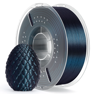 Elegoo PLA Silk Galaxy Black 1,75 mm / 1000 g Transparent Spool