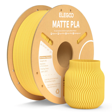 Elegoo PLA Matte Sunshine Yellow 1,75 mm / 1000 g Paper Spool